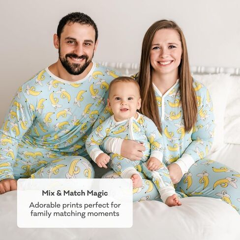 بيجامة نسائية من Little Sleepies Viscose from Bamboo - بيجامة ناعمة بأزرار من Henley، ملائمة للرضاعة، بيجامة نسائية in Kuwait