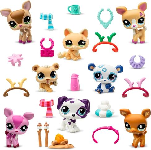 Littlest Pet Shop - تقويم Advent 2024 - LPS Gen 7، شخصيات غامضة أصلية، لعبة Kidult مفاجأة قابلة للتجميع، للفتيات والأولاد والأطفال والمراهقين من عمر 4 سنوات فما فوق. in Kuwait