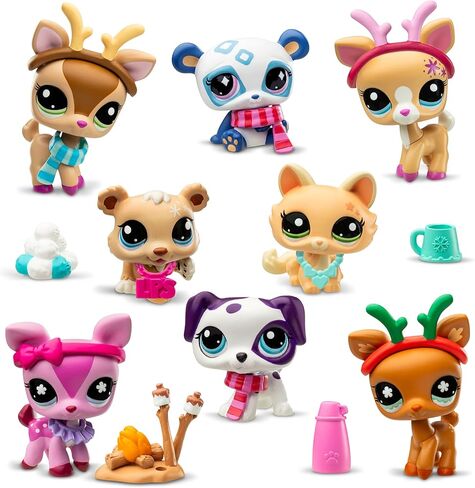 Littlest Pet Shop - تقويم Advent 2024 - LPS Gen 7، شخصيات غامضة أصلية، لعبة Kidult مفاجأة قابلة للتجميع، للفتيات والأولاد والأطفال والمراهقين من عمر 4 سنوات فما فوق. in Kuwait