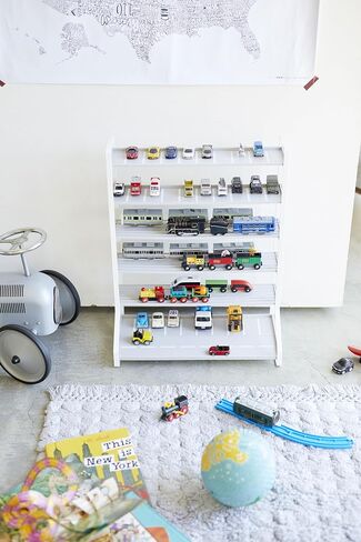 Yamazaki Home Parking Garage Train Hotwheels Model Car Display | Kids Steel | Toy Storage, One Size, Black in Saudi Arabia