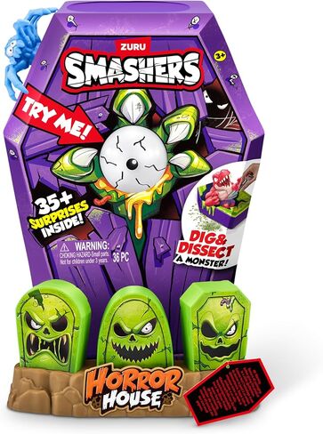 Smashers Mega Horror House (Green) by ZURU, Interactive Toy, Collectable Toy for Kids and Teens in Kuwait