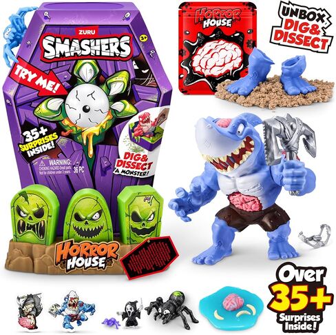 Smashers Mega Horror House (Green) by ZURU, Interactive Toy, Collectable Toy for Kids and Teens in Kuwait