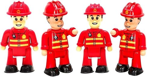 Funerica Construction Workers Toy Figurines - Miniature People - 4-Pack in Saudi Arabia