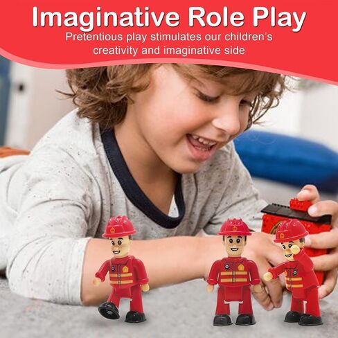 Funerica Construction Workers Toy Figurines - Miniature People - 4-Pack in Saudi Arabia