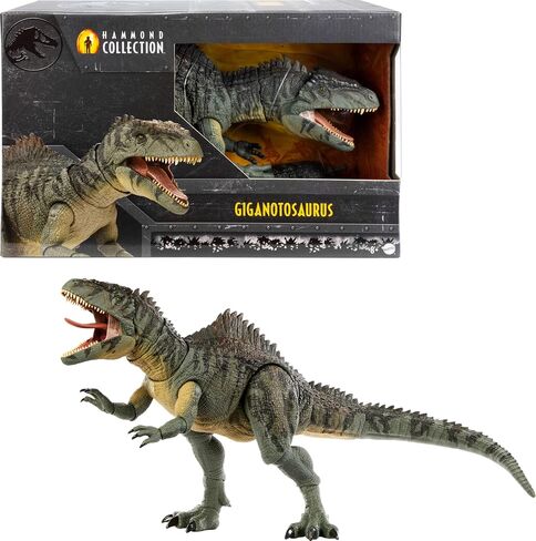 Mattel Jurassic World Dominion Hammond Collection Giganotosaurus Dinosaur Figure, 21 Articulations, Glass Eyes, Wired Tail & Posable Tongue in Saudi Arabia