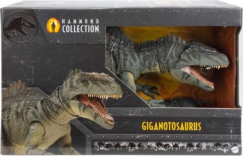 Mattel Jurassic World Dominion Hammond Collection Giganotosaurus Dinosaur Figure, 21 Articulations, Glass Eyes, Wired Tail & Posable Tongue in Saudi Arabia