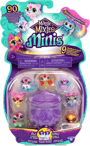 Magic Mixies Minis Magic Shimmerverse Series Collector's Pack, 9 Mini Mixies Included with Magical Fizz Cauldron Unboxing - 2 Hidden Minis in Saudi Arabia