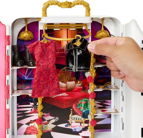 Mattel Disney Descendants: The Rise of Red، مجموعة لعب خزانة مع ملابس وإكسسوارات حصرية، خزانة ألعاب Red’s Rise & Rebel in Saudi Arabia