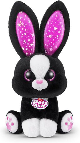 Pets Alive Magic Bunnies (Pearl) by ZURU Electronic Plush Unboxing Surprise Interactive Magic Toy in Saudi Arabia