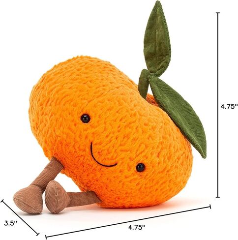 Jellycat Amuseables Clementine Stuffed Toy, Small 5 inches | Fruit Plush | Fun Gift Idea in Kuwait