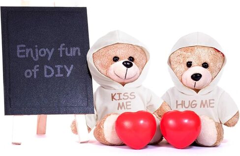 3 Pcs Sublimation Shirt Fit 14-18 Inch Stuffed Bear Blank Stuffed Bear Clothes Plush Bear T Shirts for DIY Make Unique Stuffed Doll Clothes Black in Kuwait