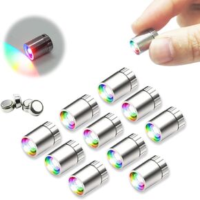 10 pcs Miniature Led Lights,Tiny Lights for Hand Craft/DIY,Miniature Lights Battery Powered, Dollhouse Light,Miniature Lights for Toy Brick Building Blocks- 10 Pack (Warm White)