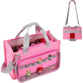 Carrying Case for Toniebox Starter Set, Travel Storage Bag for Tonies Figures, Headphone & Charging Station (Pink)