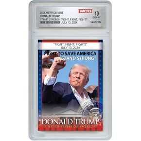 Proud Patriots - Trump Stand Strong Trading Card - Perfect Political Gift for Trump Supporters and Patriotic Americans | The #1 Trump Gifts, Trump 2024