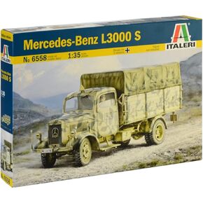 Italeri 6558S – 1:35 Mercedes Benz L3000, Building, Stand Model Making, Crafts, Hobby, Gluing, Plastic kit, Unvarnished