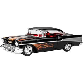 Revell 85-1529 ’57 Chevy Bel Air Model Car Kit 1:25 Scale 30-Piece Skill Level 3 SnapTite Max Plastic Model Building Kit,Black
