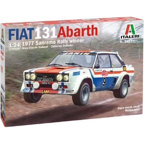 Italeri IT3621 1/24 Fiat 131 Abarto 1977 Sanlemorary Winner, Japanese Instruction Manual Included (English Language Not Guaranteed)