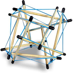 Tensologic Premium Kit, Tensegrity, Physics Model, Tensegrity Model Kit, Build Tensegrity Models, Architecture Building Kit, Minimum Age 15, 18 dowels