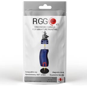 Redgrassgames RGG 360 V2 Painting Handle for Miniature - Blue Grey Putty Edition