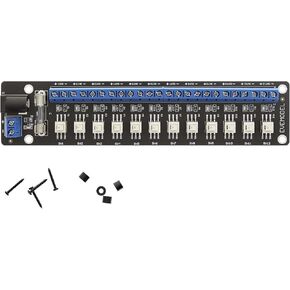 3V-24V DC Power Distribution Module Connector 12 Channel with Individual Switches PCB017