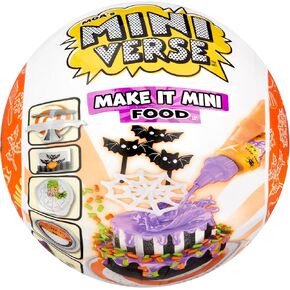 MGA's Miniverse Make It Mini Food Halloween Series 2 Mini Collectibles - Seasonal, Beetlejuice Beetlejuice Blind Packaging, DIY, Resin Play, Replica Food, NOT Edible, Collectors, 8+
