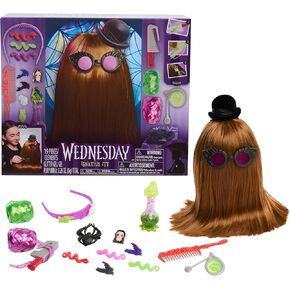 Just Play Wednesday Ignatius Itt 10-inch Styling Head, 20-Pieces, 360 Degrees of Styling Options, Pretend Play, Kids Toys for Ages 4 Up