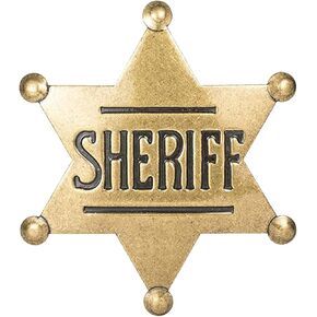 Finduat Mental Western Sheriff Badge for Kids Adults Party Favors Supplies, School Carnival Prizes, Party Bag Gift Fillers