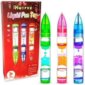 Christmas Stocking Stuffer for Kids, Liquid Fidget Pens Fun Pens Toy for Boys Girls, Quiet Fidget Sensory Autistic Toys Desk Toys Gift for Kids 3-12 Years Old Ages
