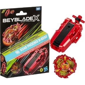 Beyblade X Soar Phoenix 9-60GF Deluxe String Launcher Set with Attack Type Right-Spinning Top Toy; Great Gift for 8 Year Old Boys and Girls