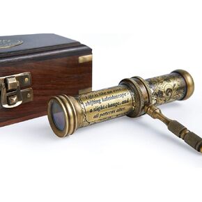 Handmade Kaleidoscope Educational Vintage Collection | Birthday | Any Occasion Gift for Kids and Adults (with Handle, One)