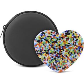 Picky Pad 1 Pack - Fidget Toys for Skin Picking with Carrying Case - Trichotillomania Relief Portable Fidget Toy Picky Pads (1 Count Heart)