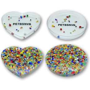 2PCS 3.4" Circle and Heart Picking Pad, Skin Picking Fidget Toys