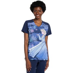 Tooniforms Women Scrubs Top V-Neck TF639