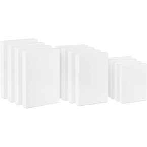 Hallmark White Gift Boxes, Assorted Sizes (12 Boxes with Lids: 4 Small 11", 4 Medium 14", 4 Large 16") for Birthdays, Mother's Day, Baby Showers and More