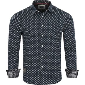 ZIMEGO Men's Stretch Golf Polo Shirt - Office Casual Holiday Hawaiian T-Shirt