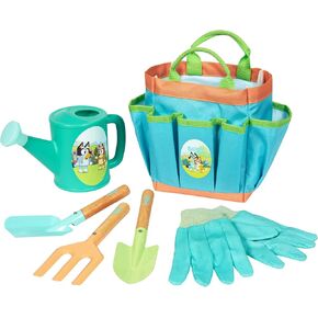 BLUEY Kids Gardening Set | Quality Garden Tool Kit for Kids and Toddlers | Includes Bluey Kids Watering can, Gloves, Two Shovels, rake and Bluey Tote Bag