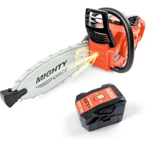 Mighty Force Chainsaw Toy for Toddlers - Realistic Lights, Sounds & Spinning Action, Safe Design with Easy-Grip Handle, Perfect for Pretend Play Boys Aged 3+