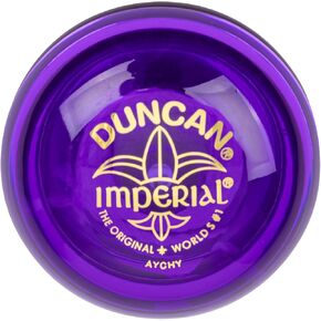 Duncan Toys Imperial Yo-Yo, Beginner Yo-Yo with String, Steel Axle and Plastic Body, Purple