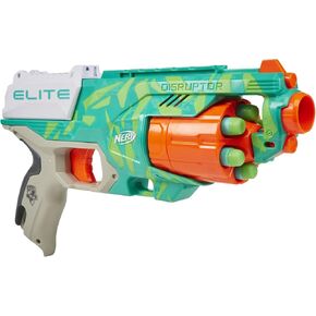 NERF Elite Disruptor Dynamic Green Dart Blaster, Rotating Drum, Slam Fire, Outdoor Toys, Easter Gifts for Kids, Ages 8+ (Amazon Exclusive)