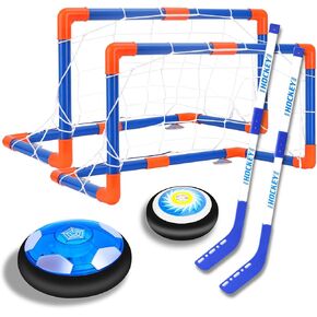مجموعة هوكي هوكي للأطفال، كرة هوكي عائمة بالهواء قابلة لإعادة الشحن، ألعاب رياضية داخلية وخارجية للأطفال، هدايا عيد الميلاد in Kuwait