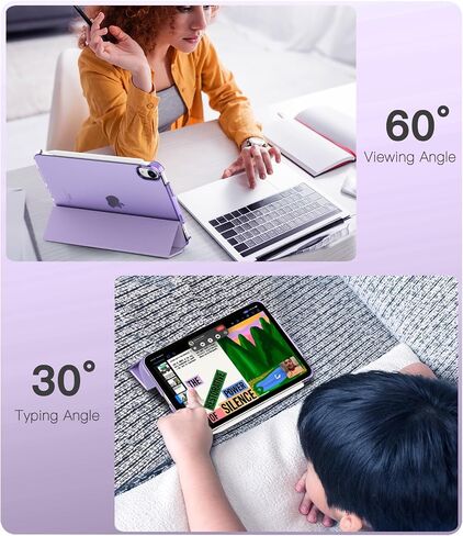 TiMOVO Case for iPad mini 7 A17 Pro 8.3" & mini 6th Gen - Taro Purple in Kuwait