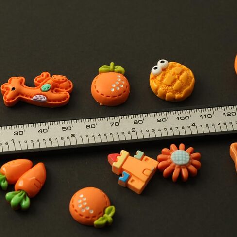 Kawaii Nail Charms, 10 Pcs Slime Charms Bulk, Candy Charms for Acrylic Nails, Cute Flatback Resin Charms for DIY Crafts Making, Ornament Scrapbooking(Orange2) in Saudi Arabia