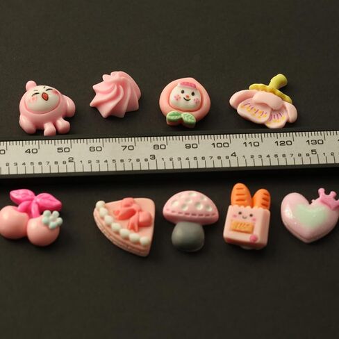 Kawaii Nail Charms, 10 Pcs Slime Charms Bulk, Candy Charms for Acrylic Nails, Cute Flatback Resin Charms for DIY Crafts Making, Ornament Scrapbooking(Orange2) in Saudi Arabia