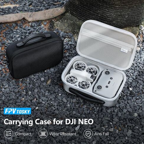 FPVtosky Neo Carrying Case Drone Portable bag for DJI Neo Fly More Combo Compact Bag for DJI Neo with RC-N3 Storage Drone Accessories Black in Saudi Arabia