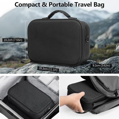 FPVtosky Neo Carrying Case Drone Portable bag for DJI Neo Fly More Combo Compact Bag for DJI Neo with RC-N3 Storage Drone Accessories Black in Saudi Arabia