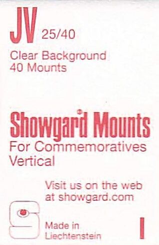 Stamp Mounts Black Background Precut Size E 22 x 25mm 400 Mounts in Kuwait
