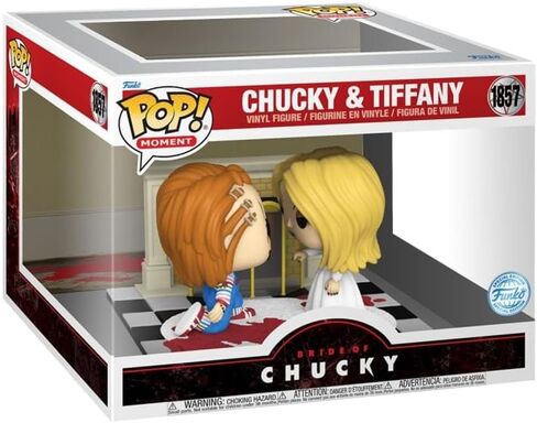 Funko Spirit Halloween Bride of Chucky Chucky and Tiffany Movie Moment POP! | Officially Licensed | Limited Edition | Horror Collectible in Saudi Arabia