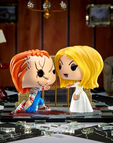 Funko Spirit Halloween Bride of Chucky Chucky and Tiffany Movie Moment POP! | Officially Licensed | Limited Edition | Horror Collectible in Saudi Arabia
