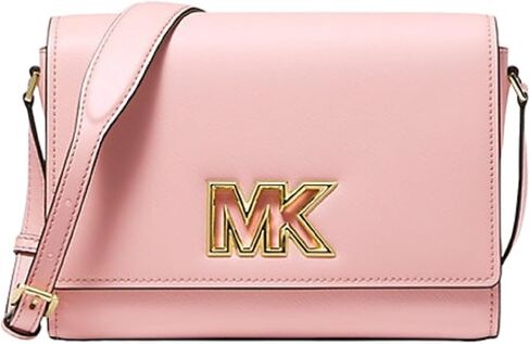 MICHAEL KORS Mimi Medium Leather Messenger Crossbody (Jasmine Yellow) in Saudi Arabia