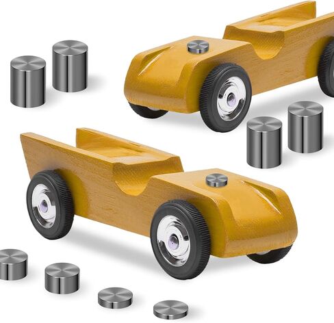 3.75 Ounce 3/8 Inch Tungsten Weights for Pinewood Derby Car, 5 Sizes of Incremental Cylinders Car Weights to Optimize Speed in Saudi Arabia